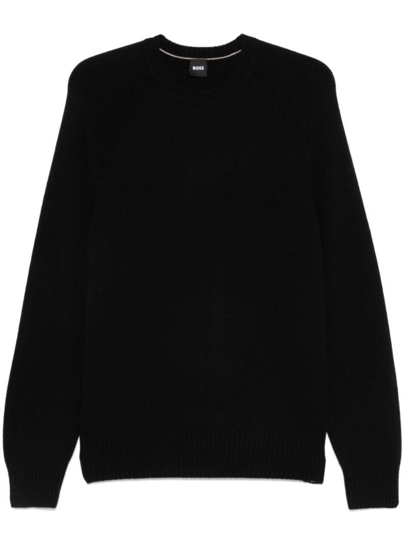 BOSS cashmere sweater - Black von BOSS