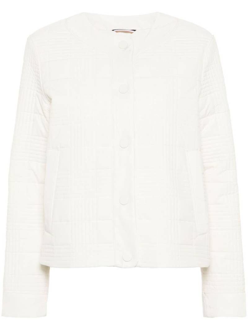 BOSS check-pattern padded jacket - Neutrals von BOSS