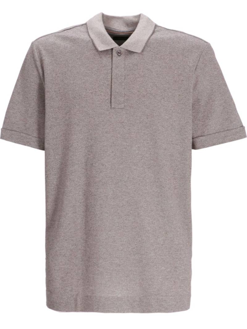 BOSS concealed-fastening mélange polo shirt - Neutrals von BOSS