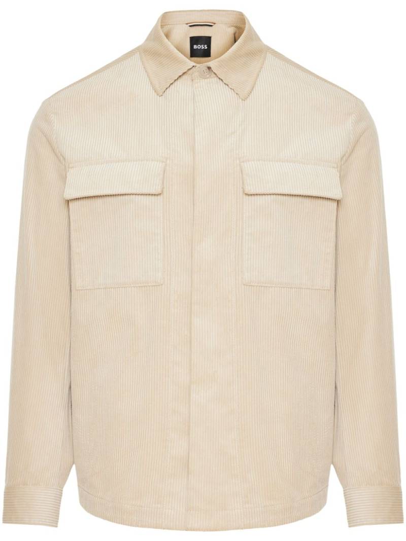 BOSS corduroy overshirt - Neutrals von BOSS