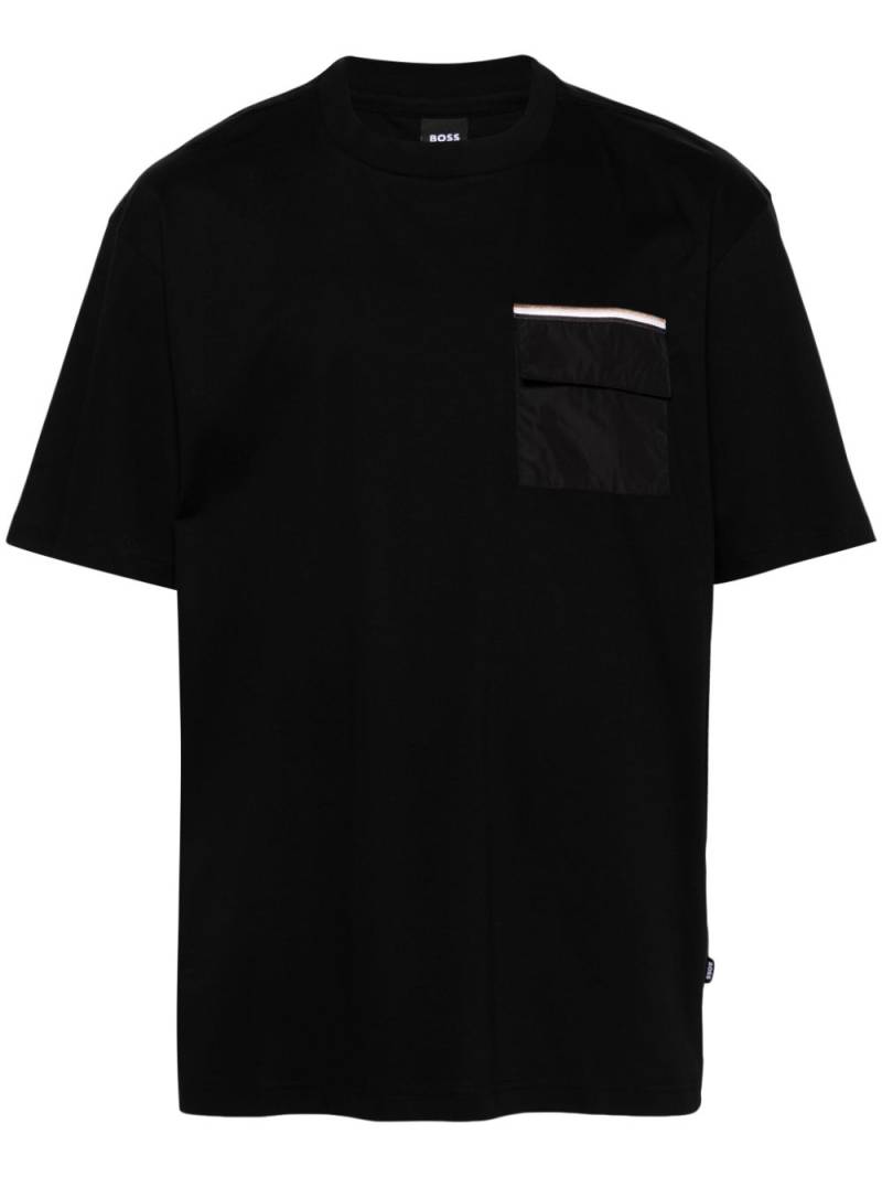 BOSS cotton T-shirt - Black von BOSS