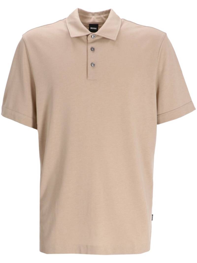 BOSS cotton polo shirt - Neutrals von BOSS