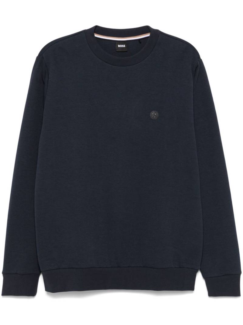 BOSS crew-neck sweatshirt - Blue von BOSS