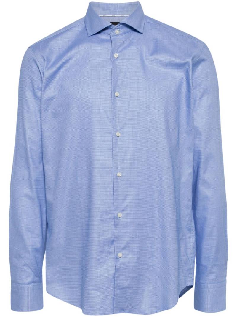 BOSS cutaway-collar button-up shirt - Blue von BOSS