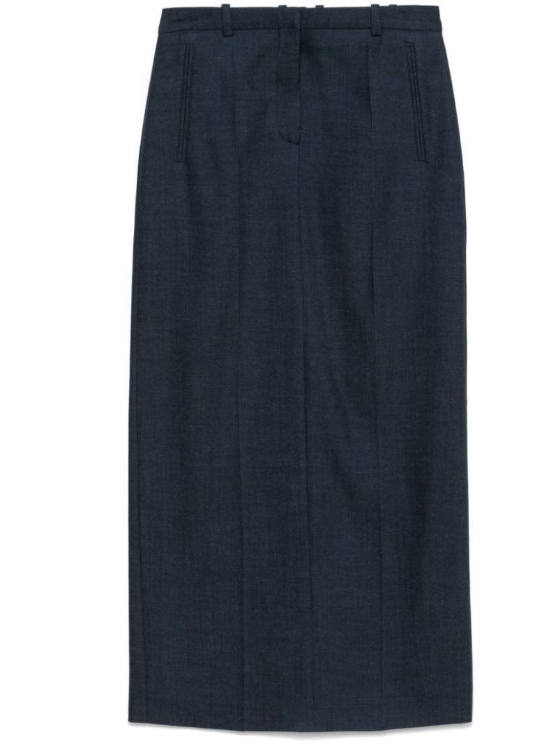 BOSS denim-effect maxi skirt - Blue von BOSS