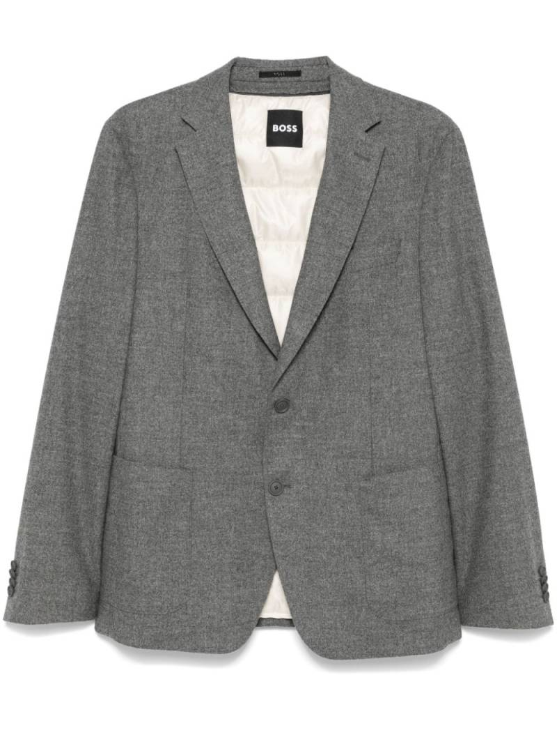 BOSS detachable-lining blazer - Grey von BOSS