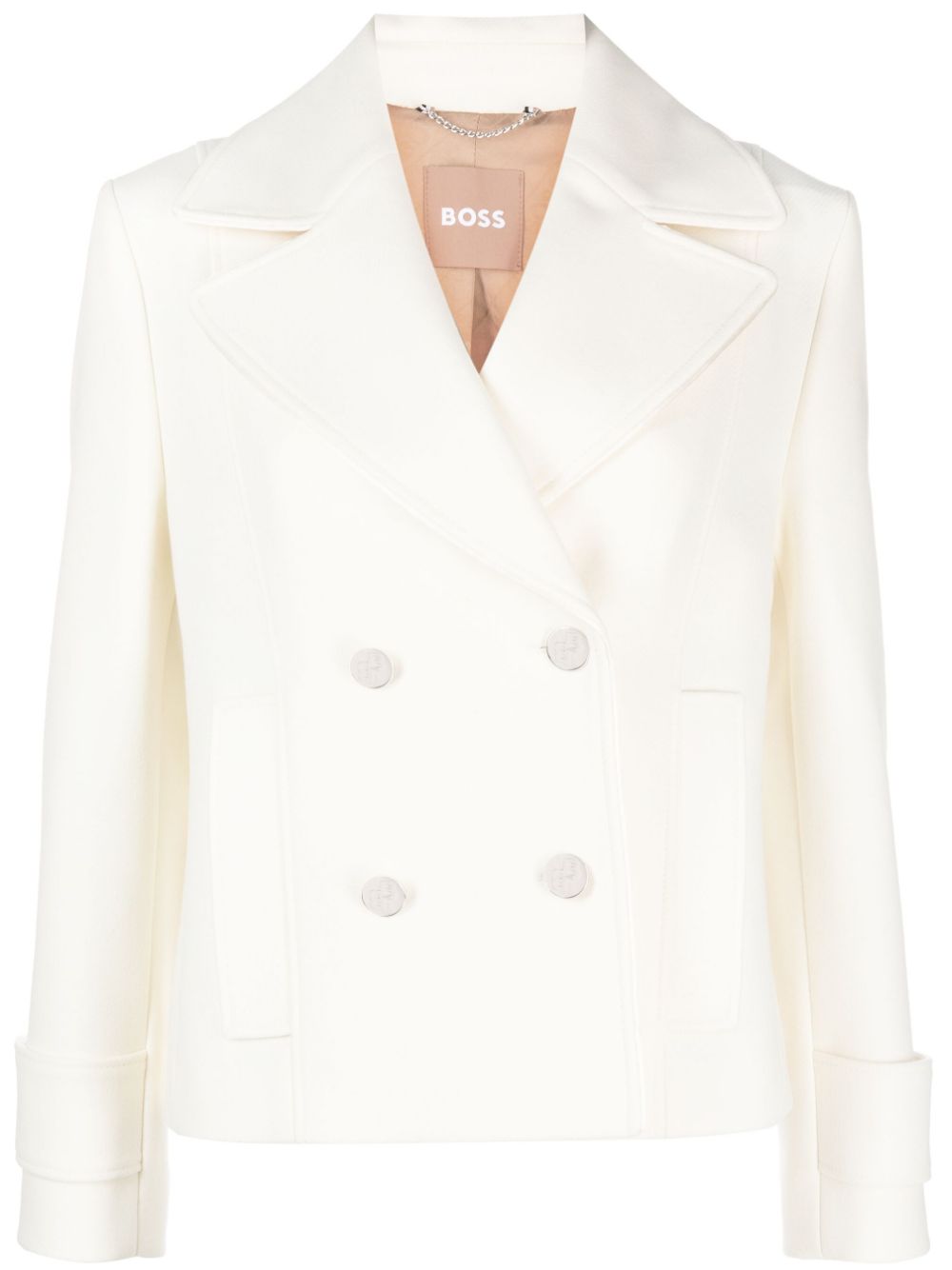 BOSS double-breasted coat - Neutrals von BOSS