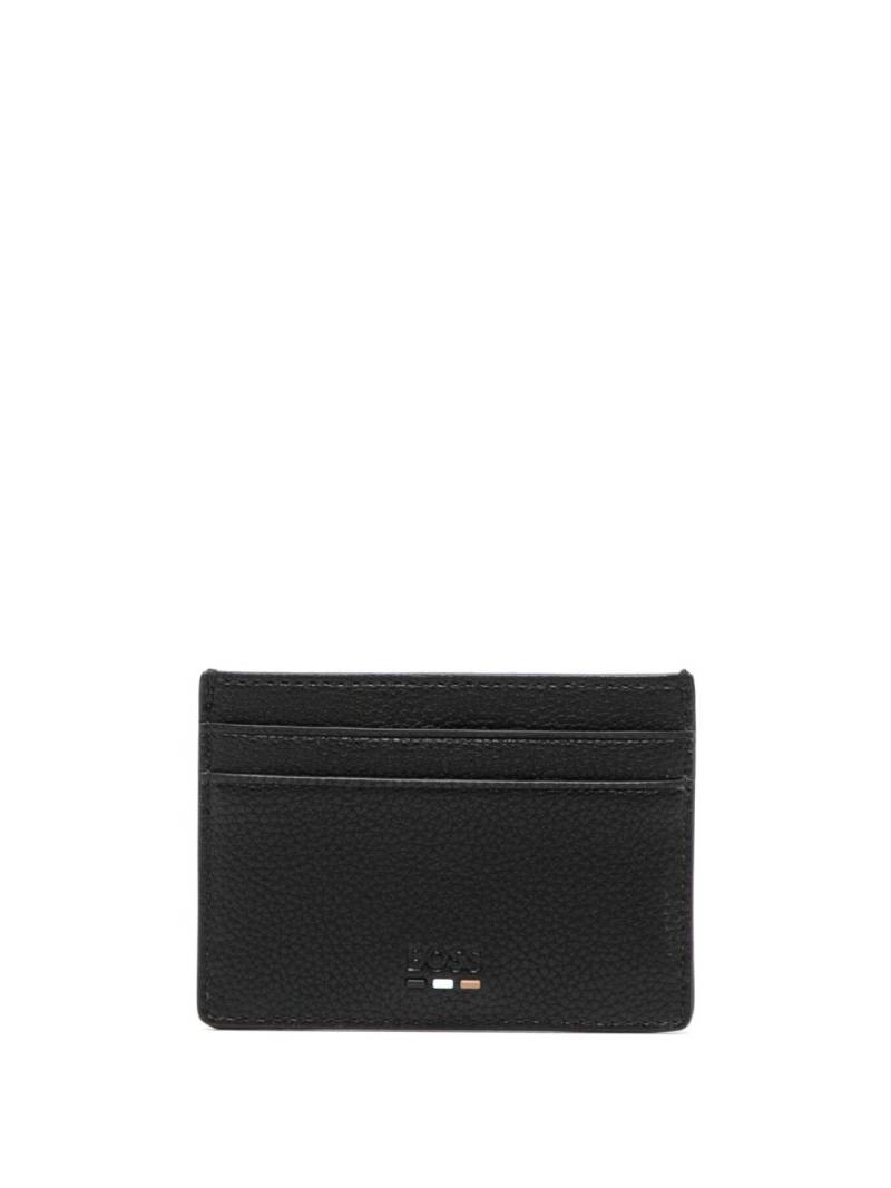 BOSS embossed-logo card holder - Black von BOSS