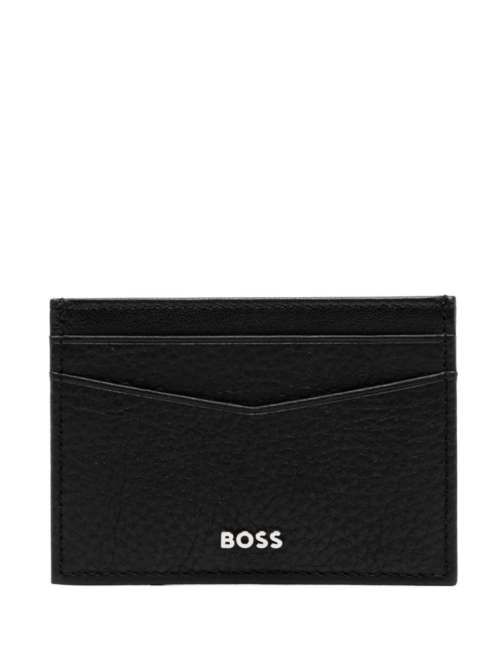 BOSS embossed-logo card holder - Black von BOSS