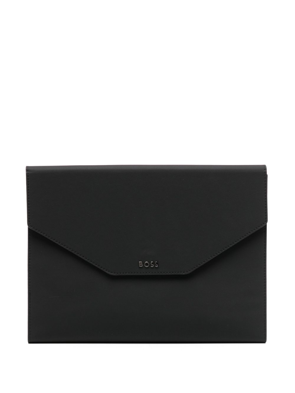 BOSS faux-leather A4 folder - Black von BOSS