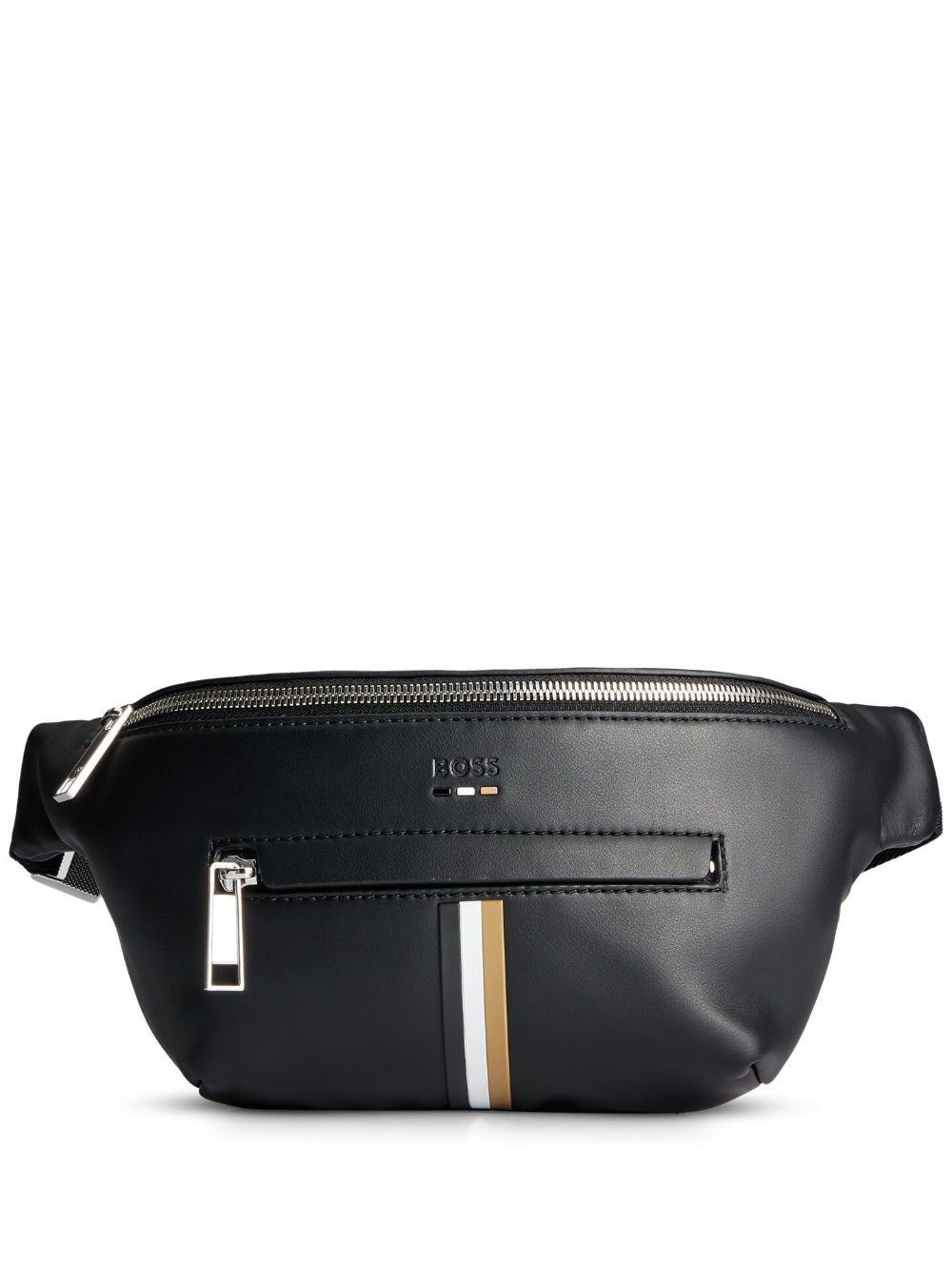 BOSS faux-leather belt bag - Black von BOSS