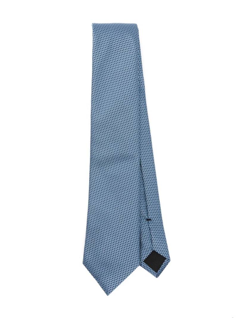 BOSS geometric-pattern tie - Blue von BOSS