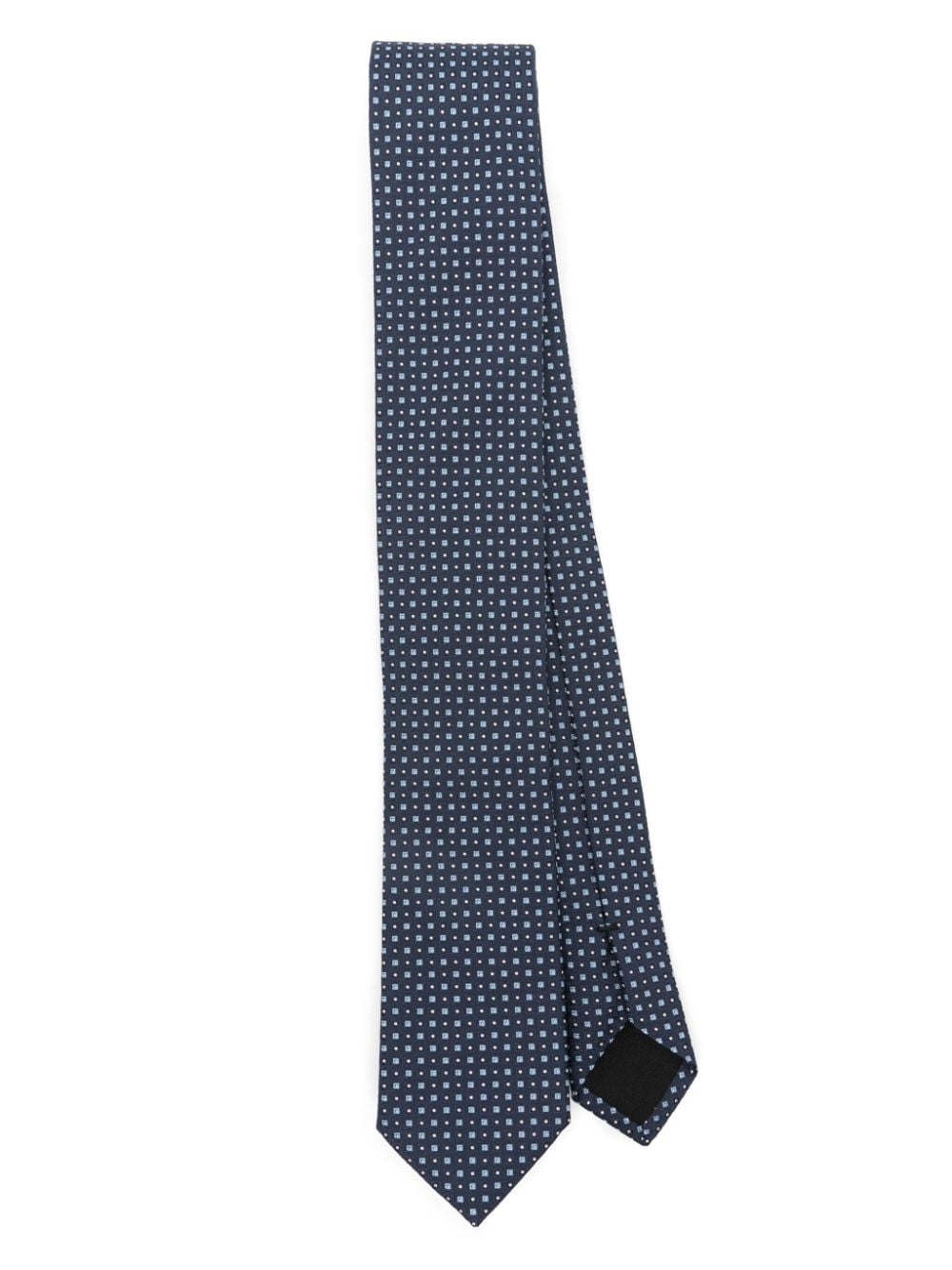 BOSS geometric-pattern tie - Blue von BOSS