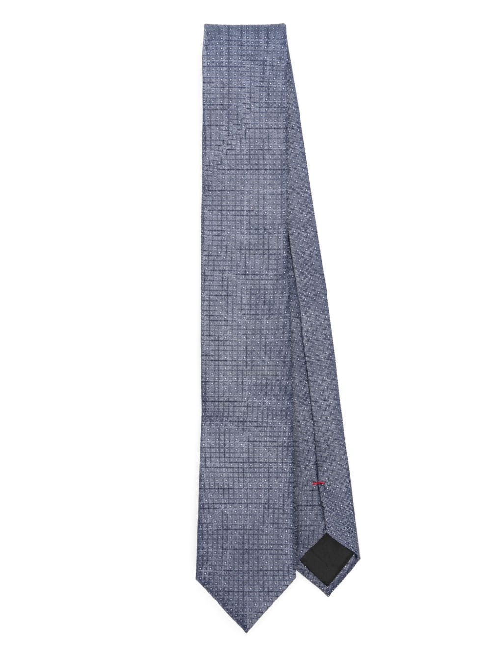 BOSS geometric-pattern tie - Blue von BOSS