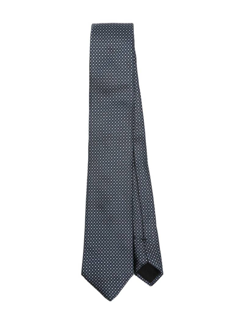 BOSS geometric-pattern tie - Blue von BOSS