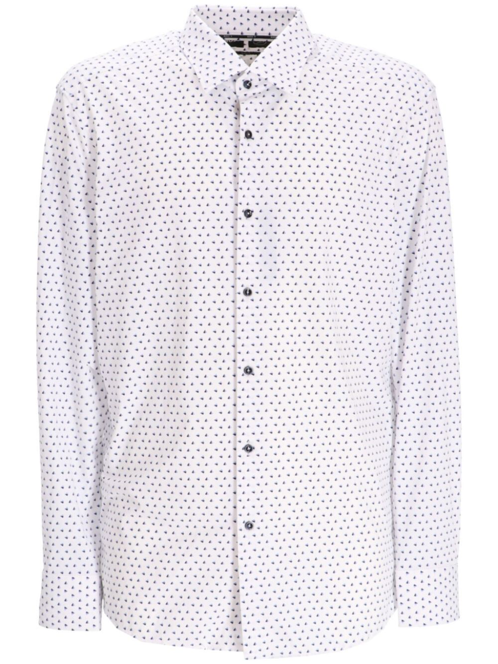 BOSS geometric-printed recycled polyamide shirt - White von BOSS