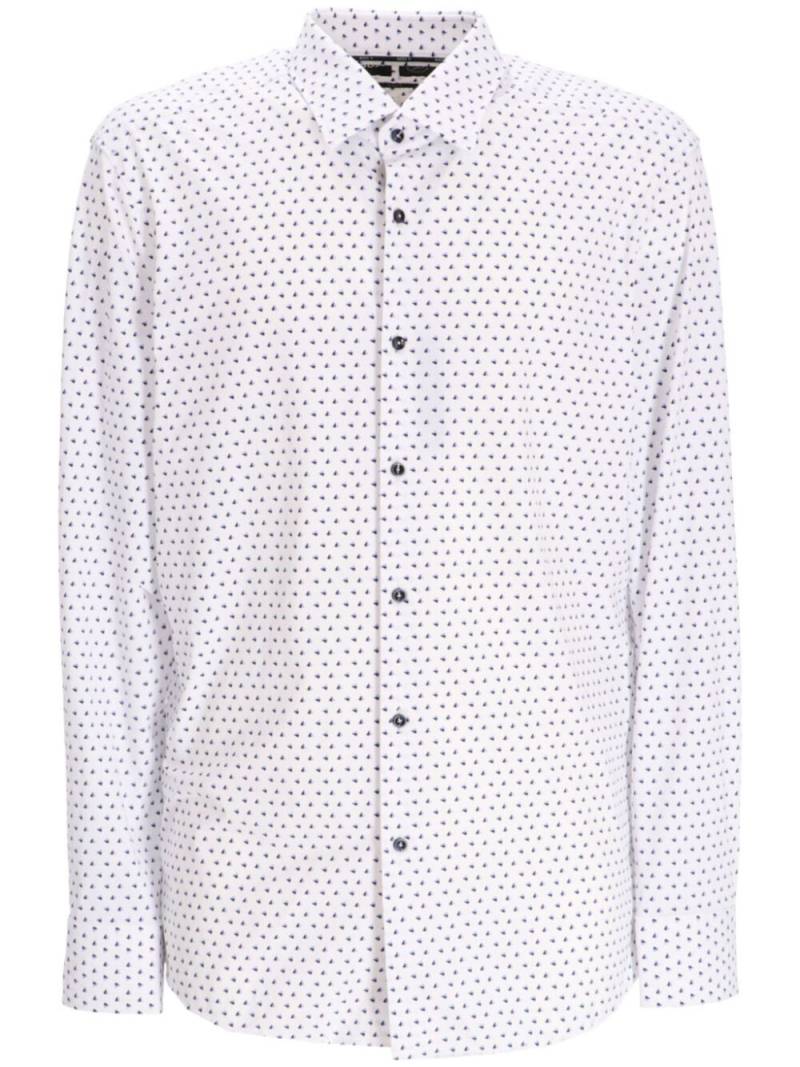 BOSS geometric-printed recycled polyamide shirt - White von BOSS