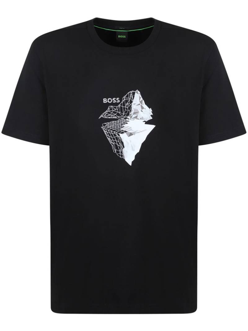 BOSS graphic-print T-shirt - Black von BOSS