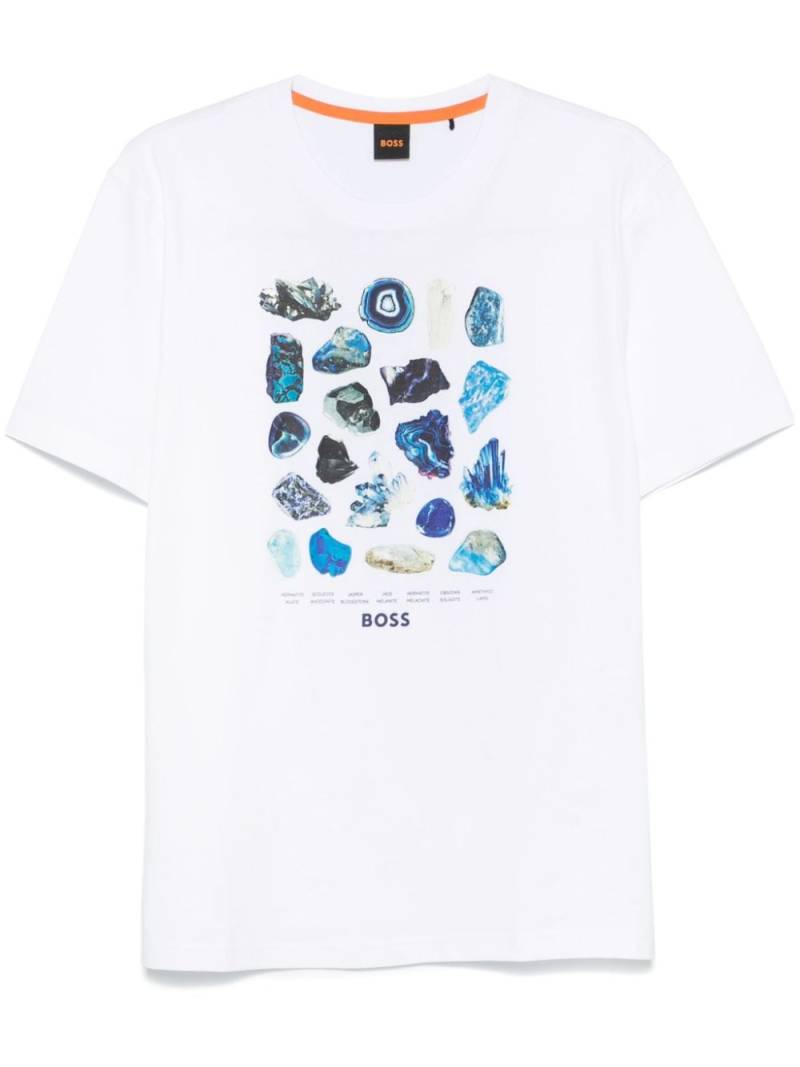 BOSS graphic-print T-shirt - White von BOSS