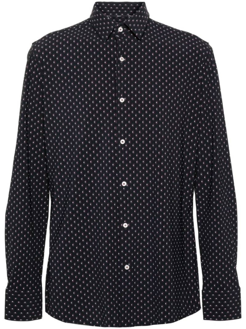 BOSS graphic-print long-sleeve shirt - Black von BOSS