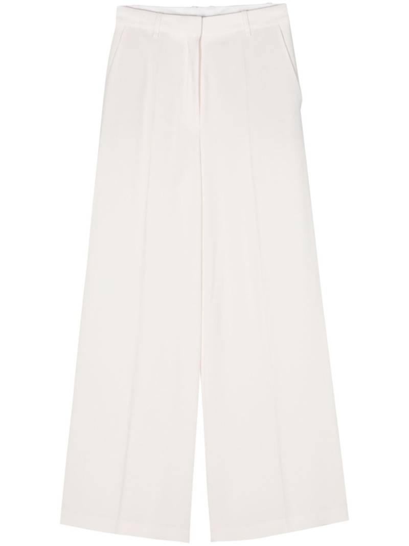 BOSS high-waist crepe palazzo pants - White von BOSS