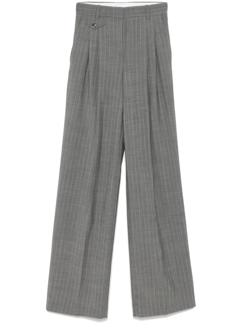 BOSS high-waist flared trousers - Grey von BOSS