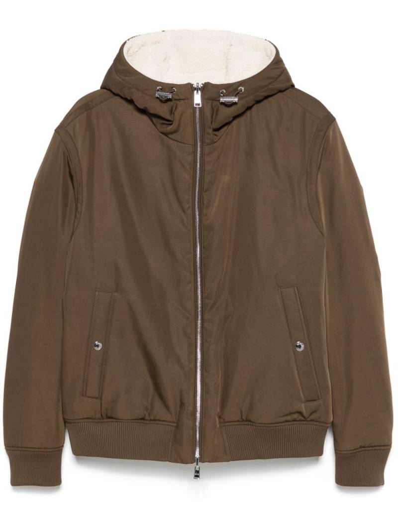 BOSS hooded puffer jacket - Brown von BOSS