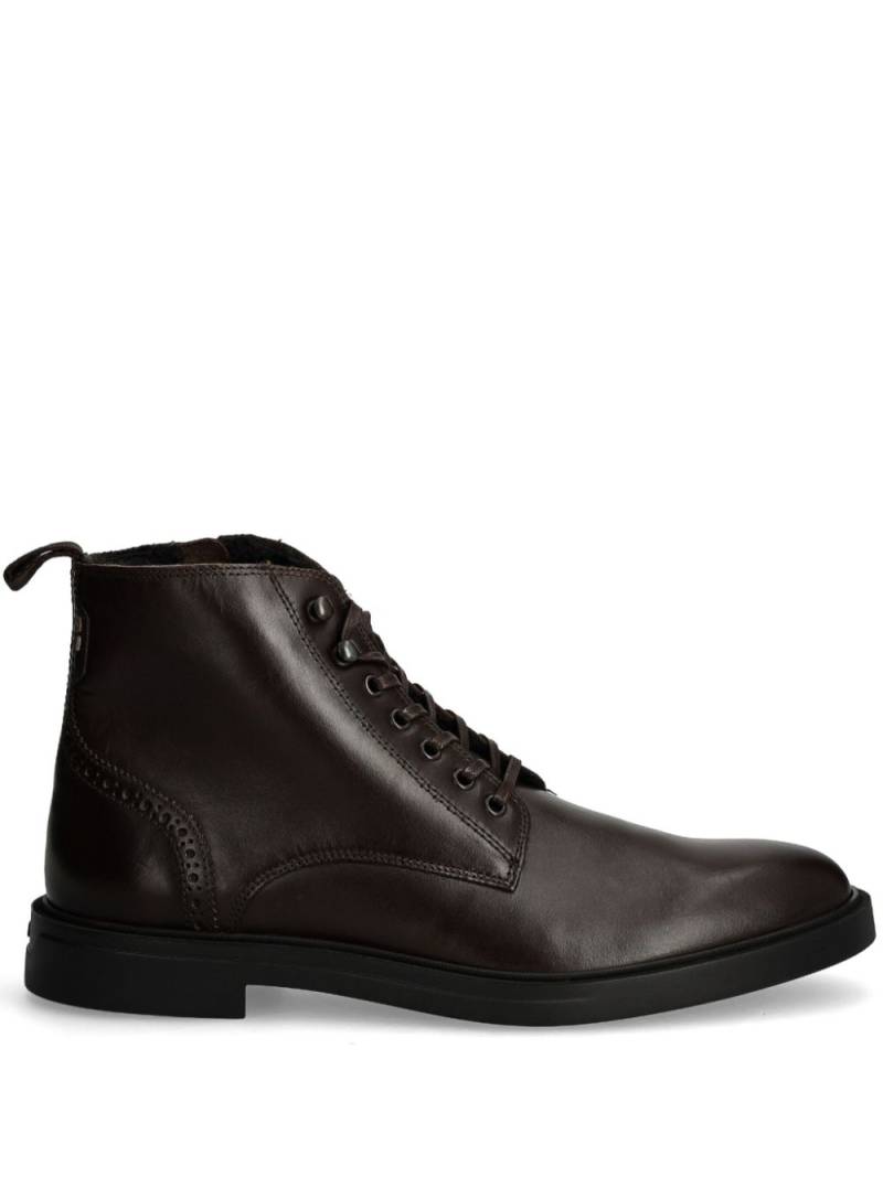 BOSS leather ankle boots - Brown von BOSS