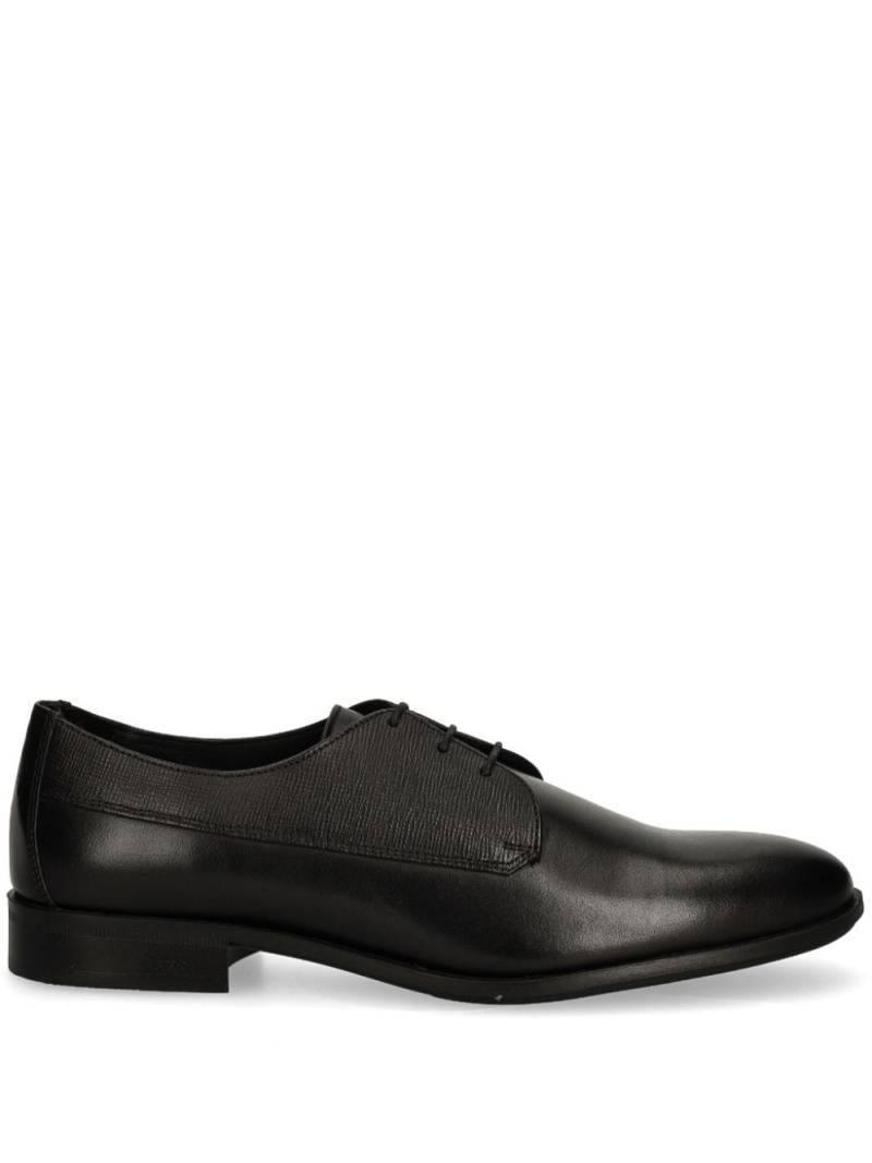 BOSS leather derby shoes - Black von BOSS