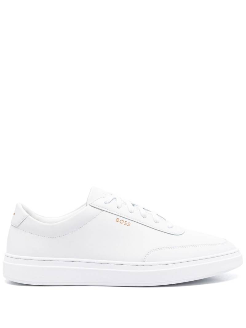 BOSS leather sneakers - White von BOSS