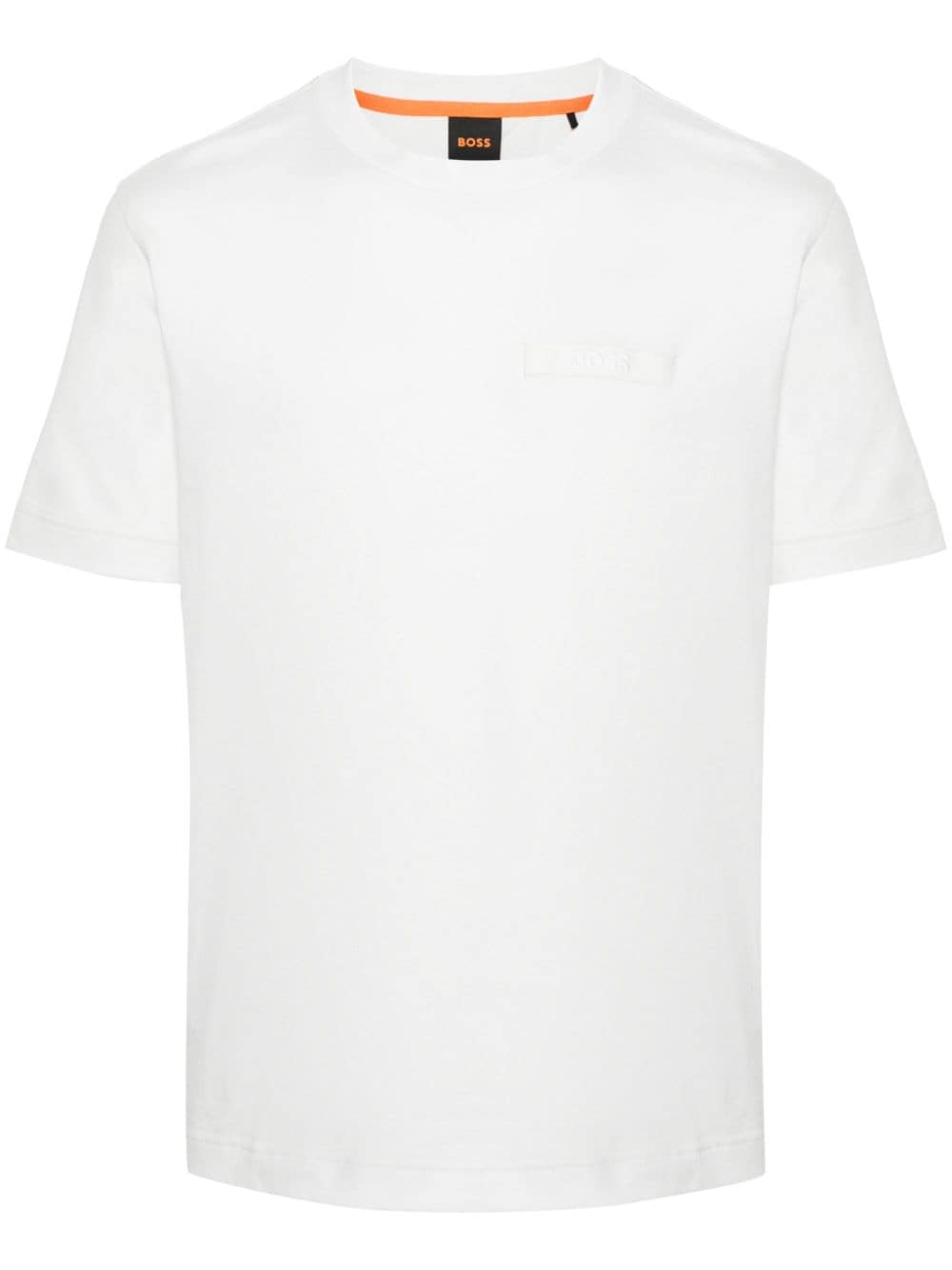 BOSS logo-appliqué cotton T-shirt - White von BOSS