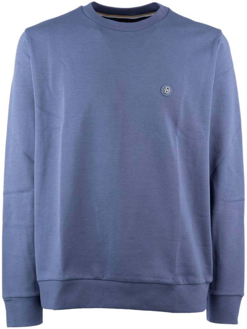 BOSS logo-appliqué sweatshirt - Blue von BOSS