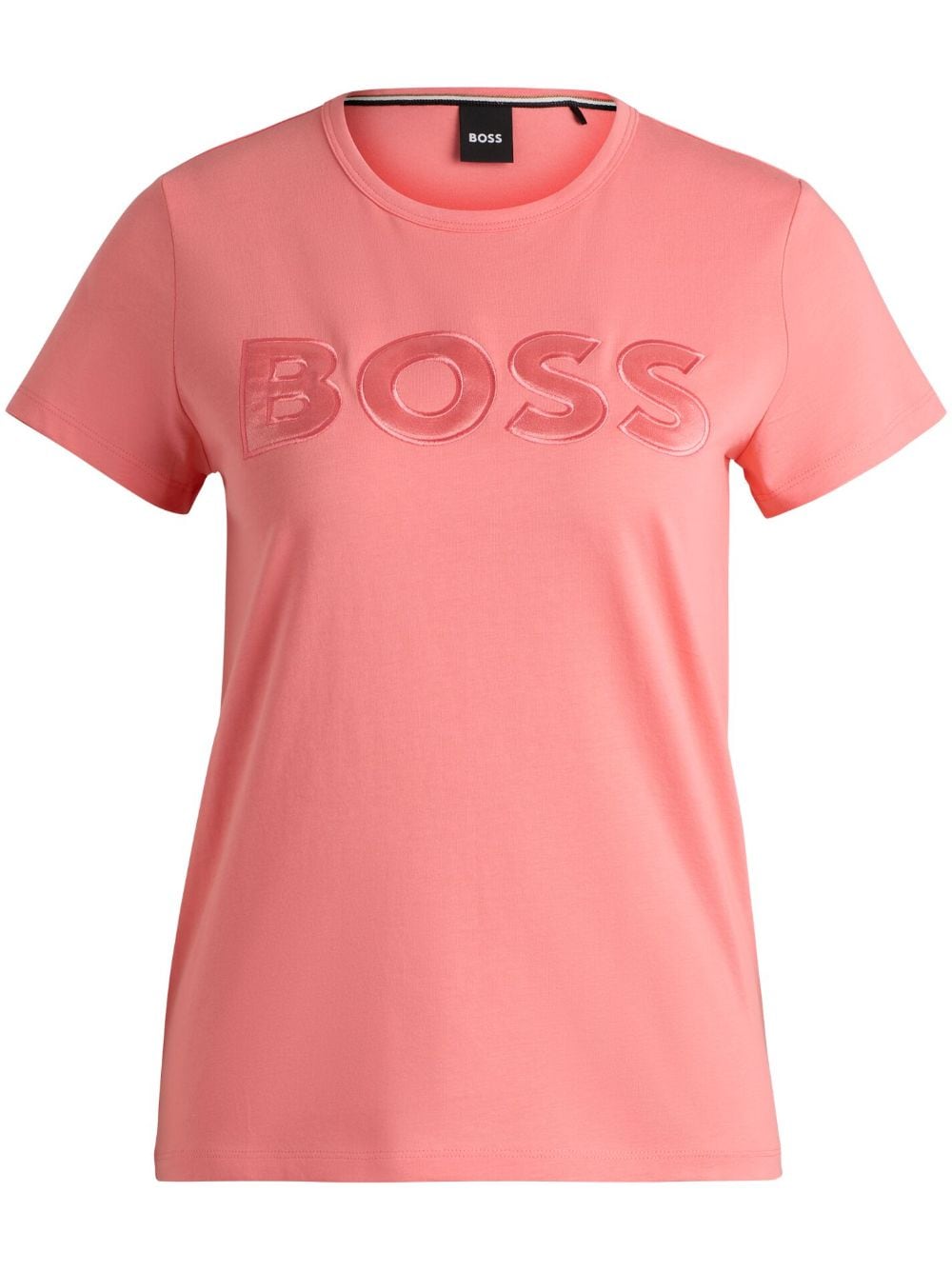 BOSS logo-appliquéd cotton T-shirt - Pink von BOSS