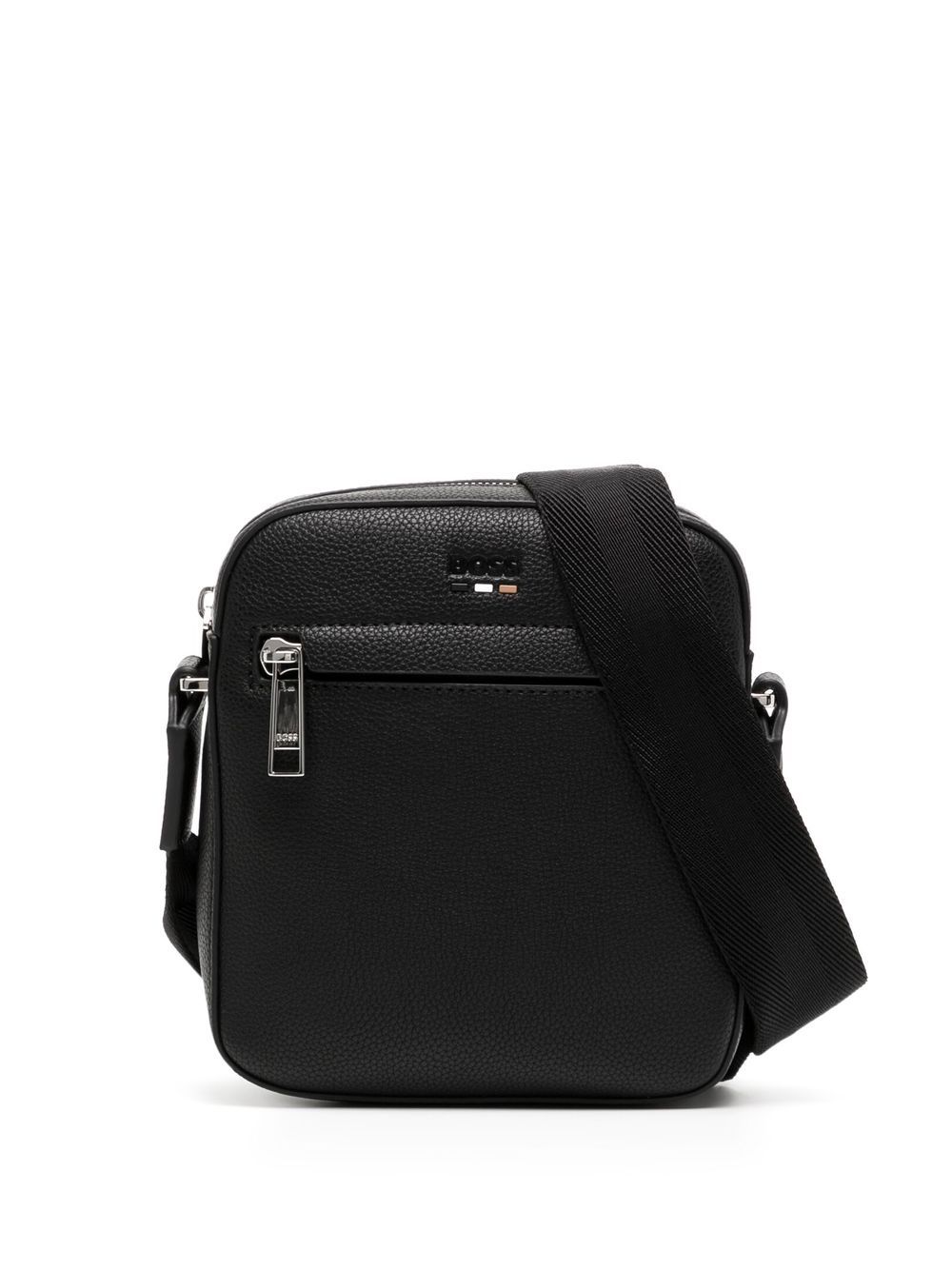 BOSS logo-debossed messenger bag - Black von BOSS