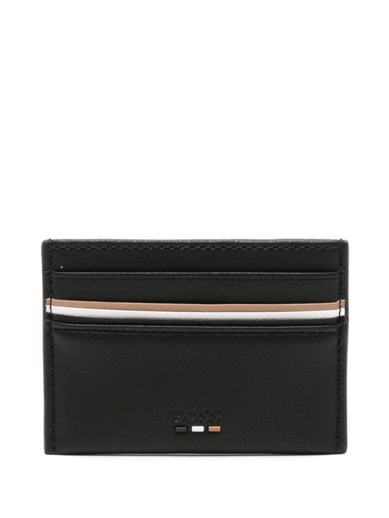 BOSS logo-embossed card holder - Black von BOSS