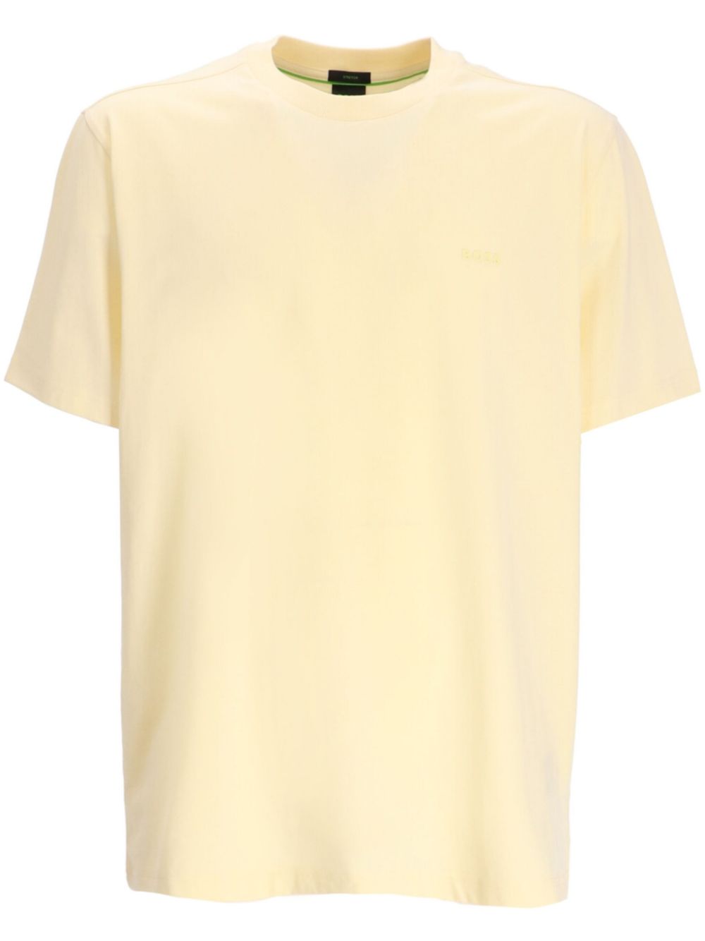 BOSS logo-embroidered T-shirt - Yellow von BOSS