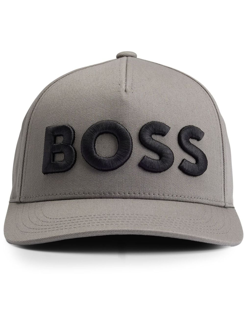 BOSS logo-embroidered cotton cap - Grey von BOSS