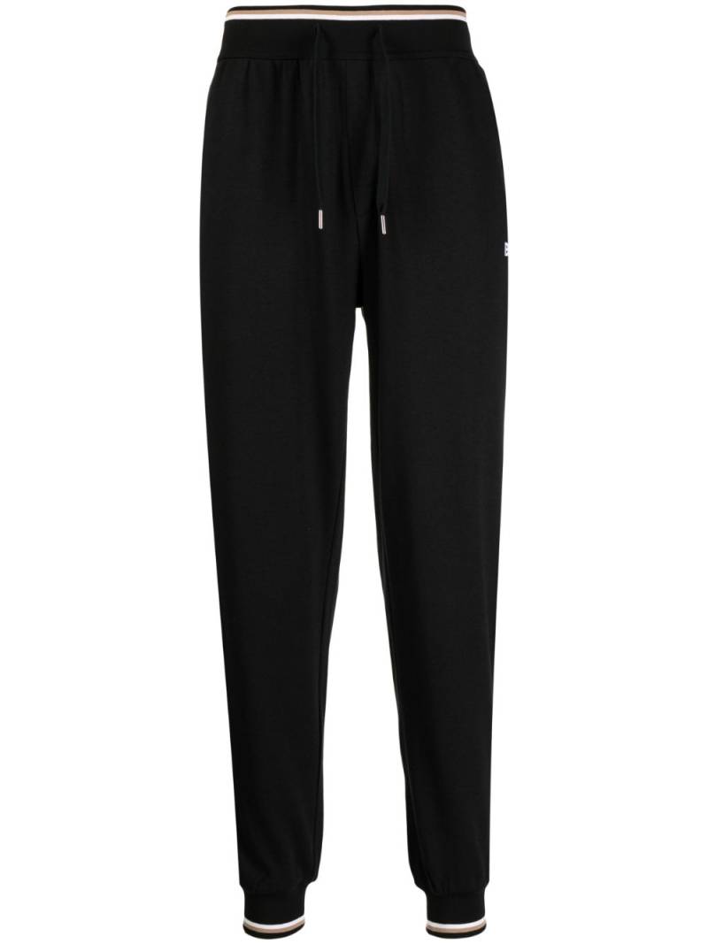 BOSS logo-embroidered track trousers - Black von BOSS