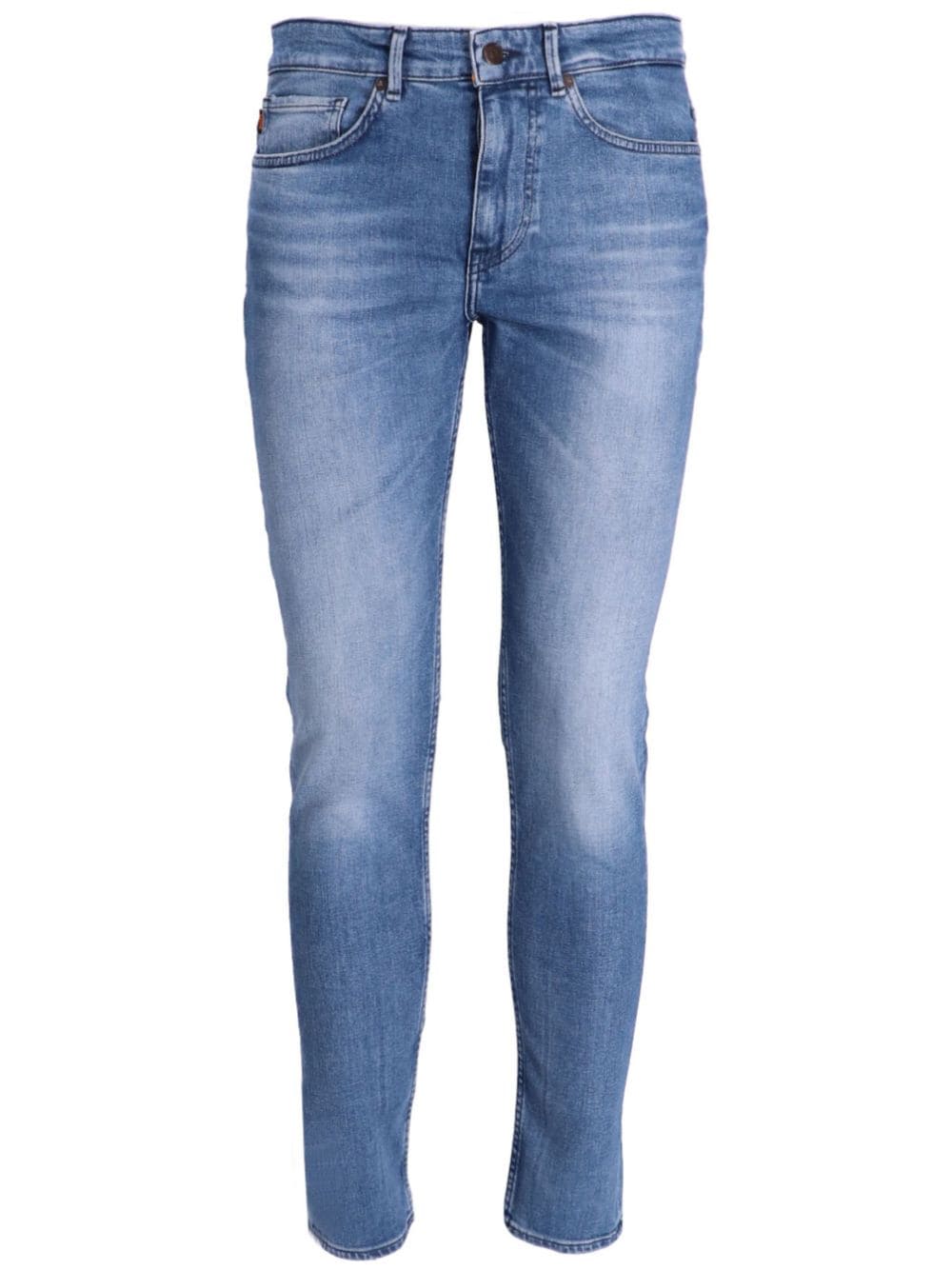 BOSS logo-patch slim-cut jeans - Blue von BOSS