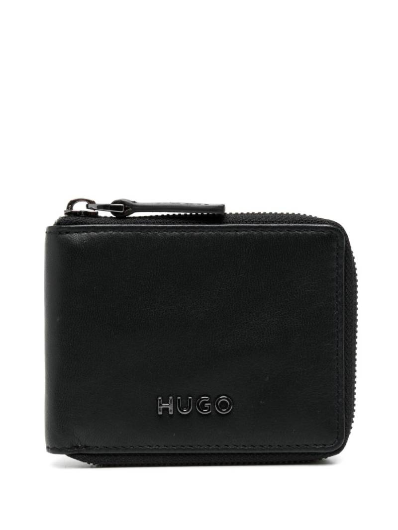 BOSS logo patch wallet - Black von BOSS