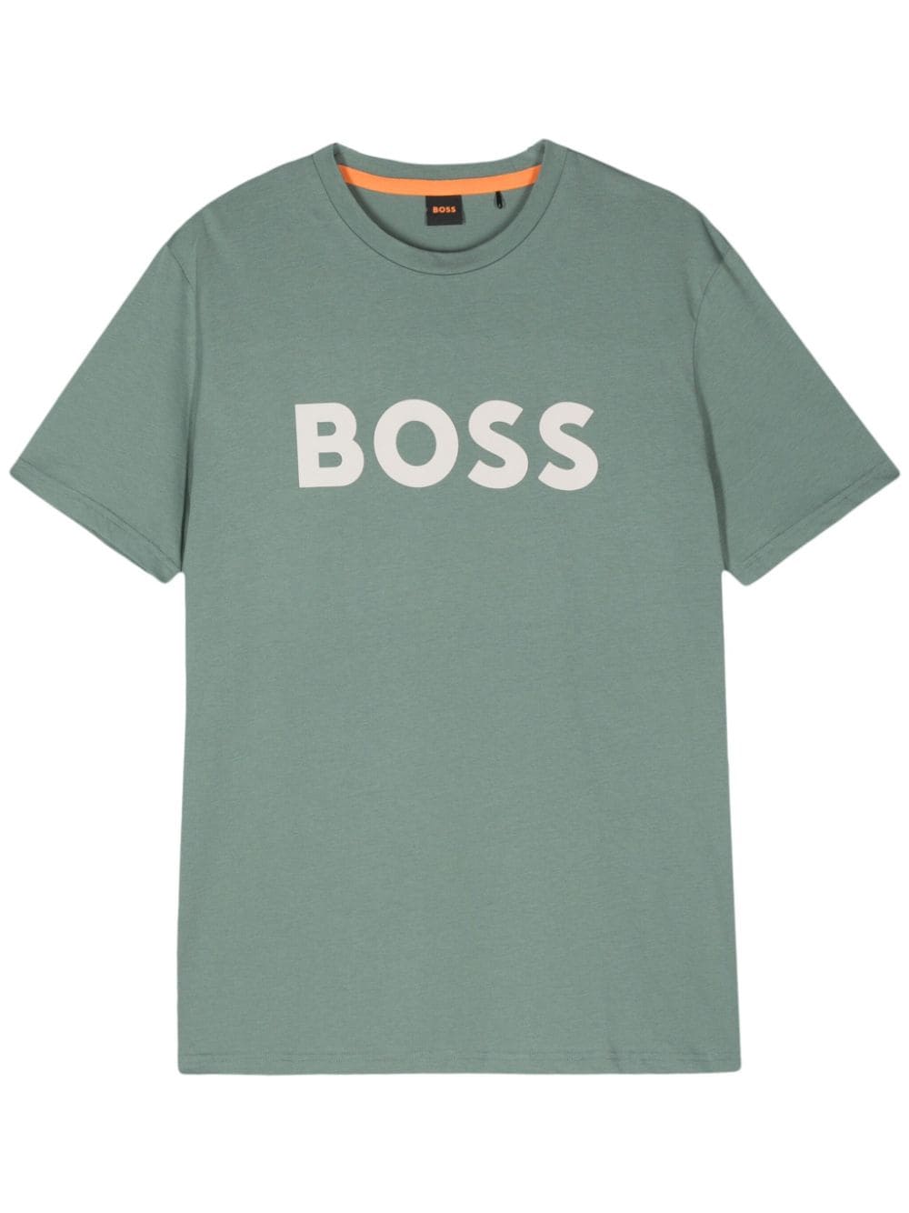 BOSS logo-print T-shirt - Green von BOSS