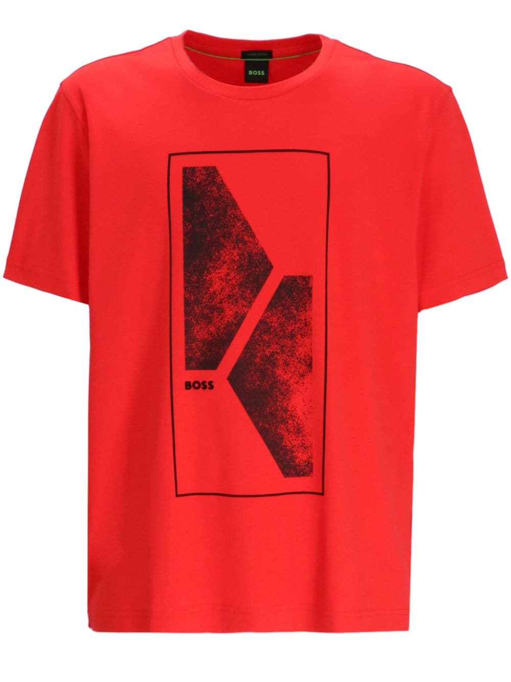 BOSS logo-print T-shirt - Red von BOSS