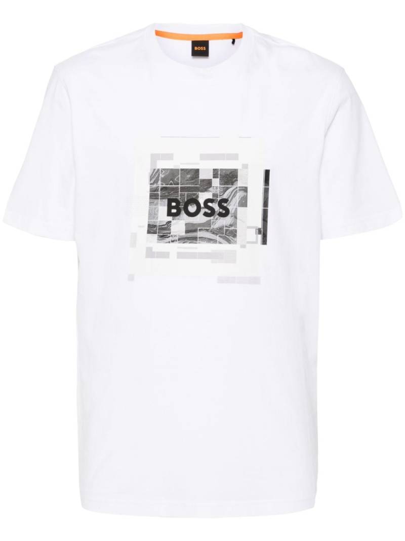 BOSS logo-print T-shirt - White von BOSS