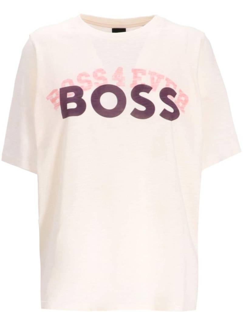 BOSS logo-print T-shirt - White von BOSS