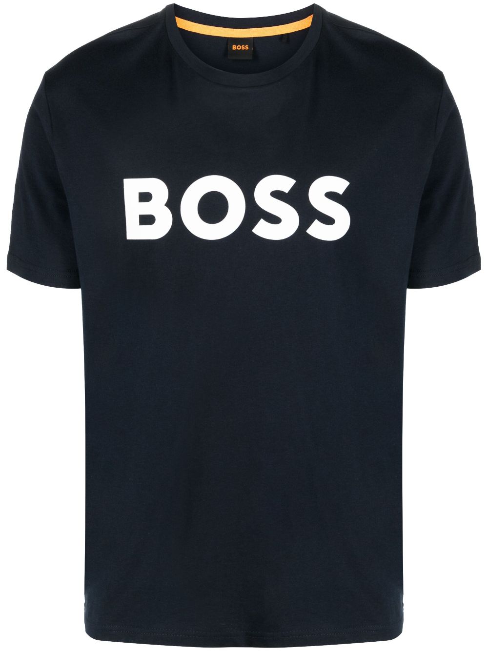BOSS logo-print cotton T-shirt - Blue von BOSS