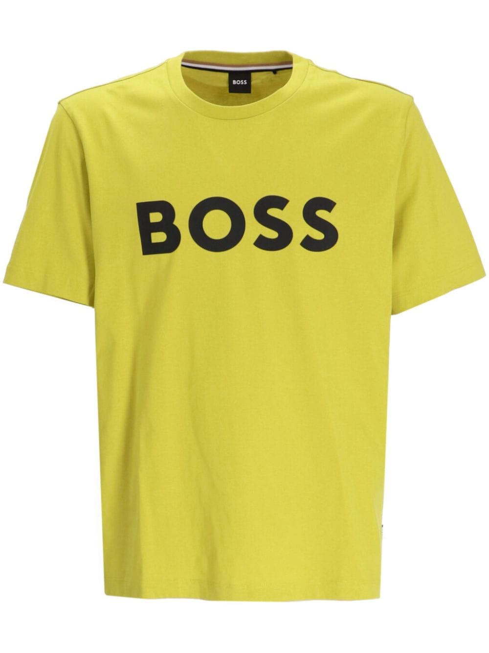 BOSS logo-print cotton T-shirt - Yellow von BOSS