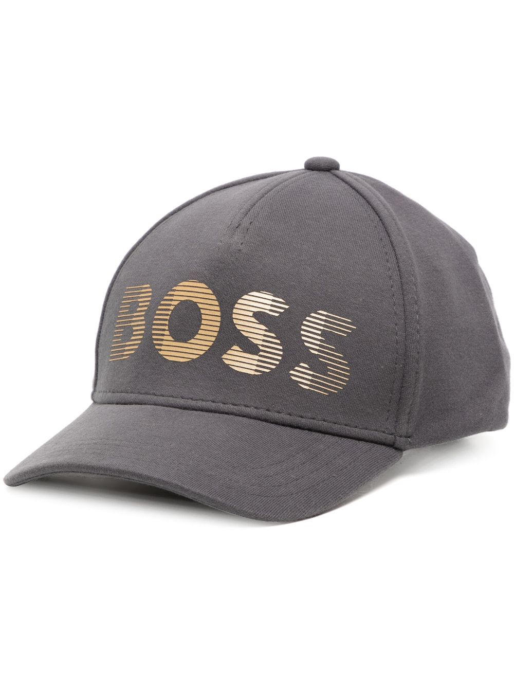 BOSS logo-print cotton-blend cap - Black von BOSS