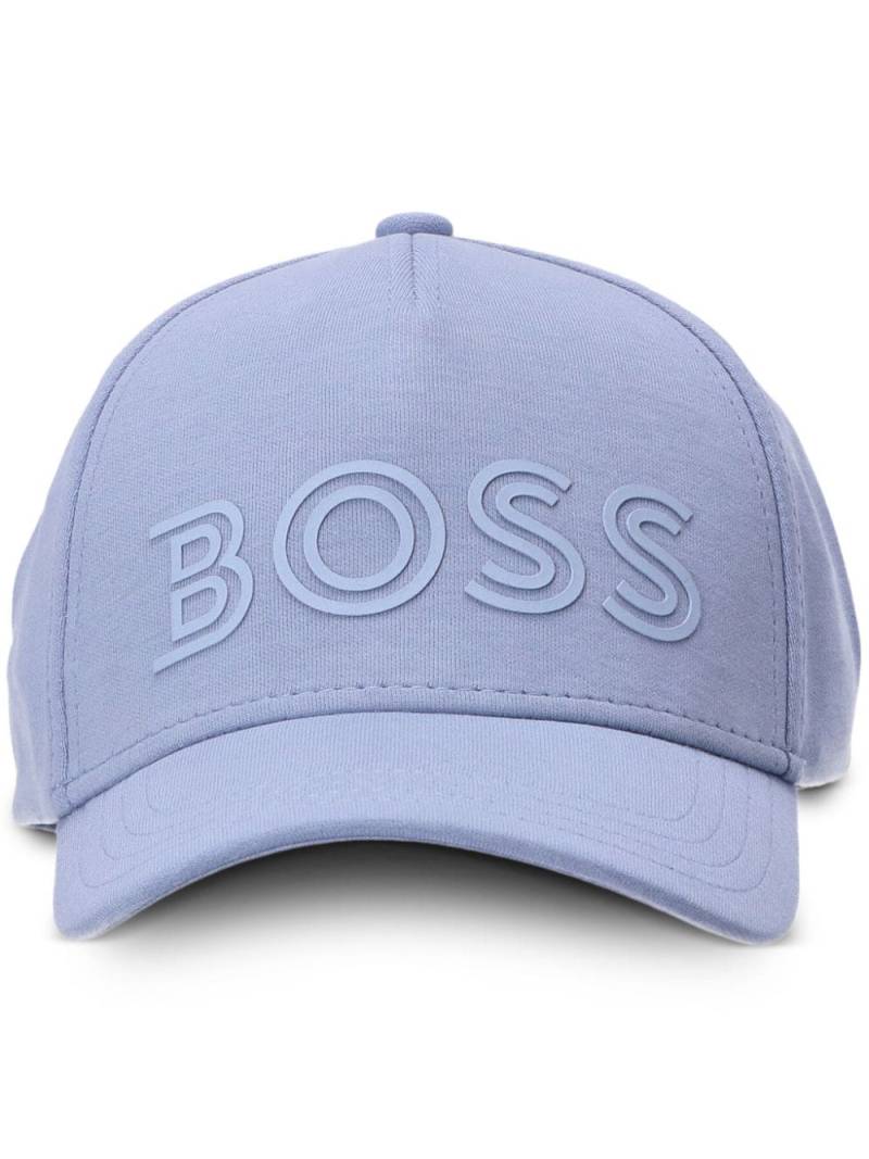 BOSS logo-print cotton cap - Blue von BOSS