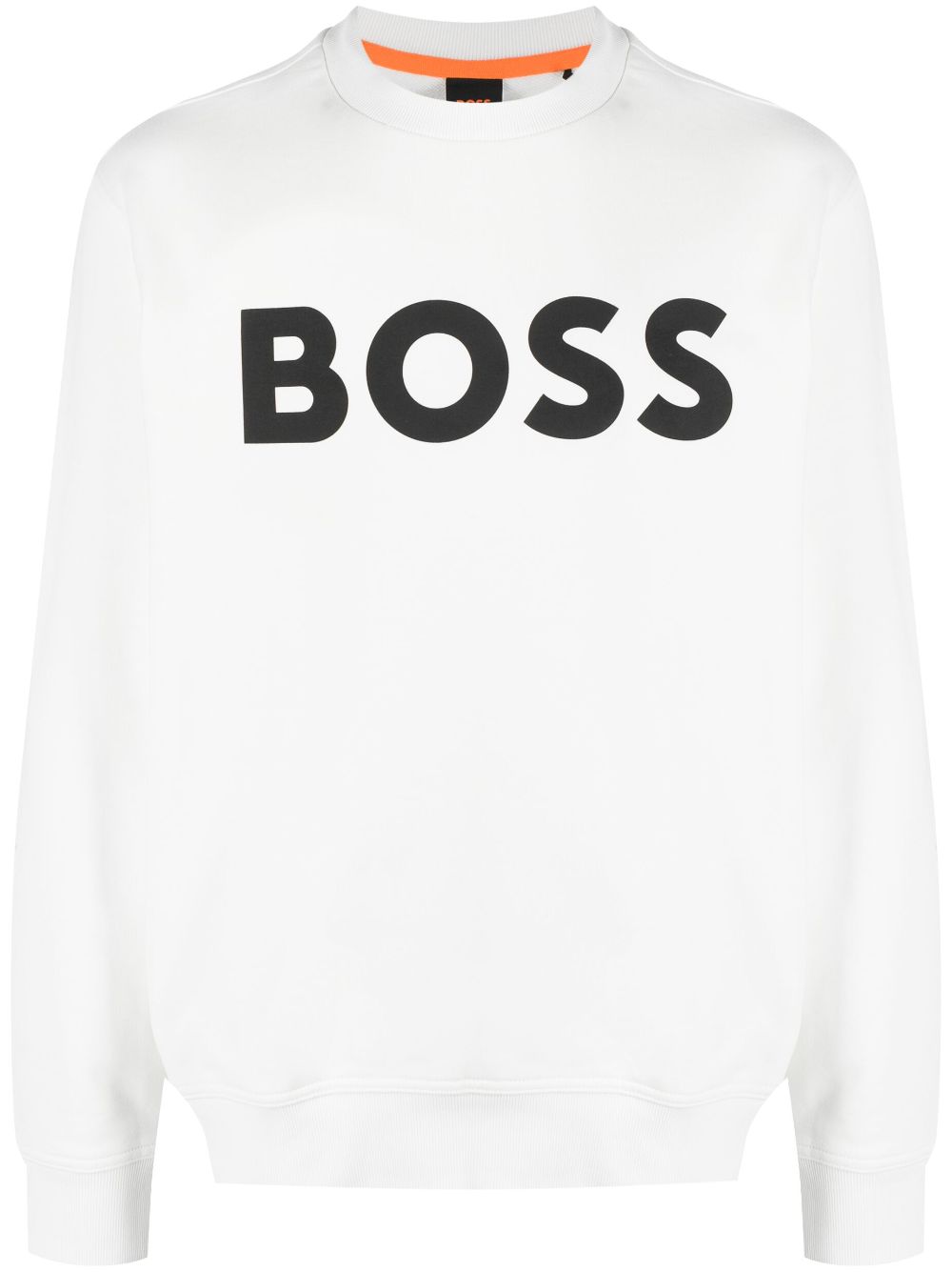 BOSS logo-print cotton sweatshirt - White von BOSS