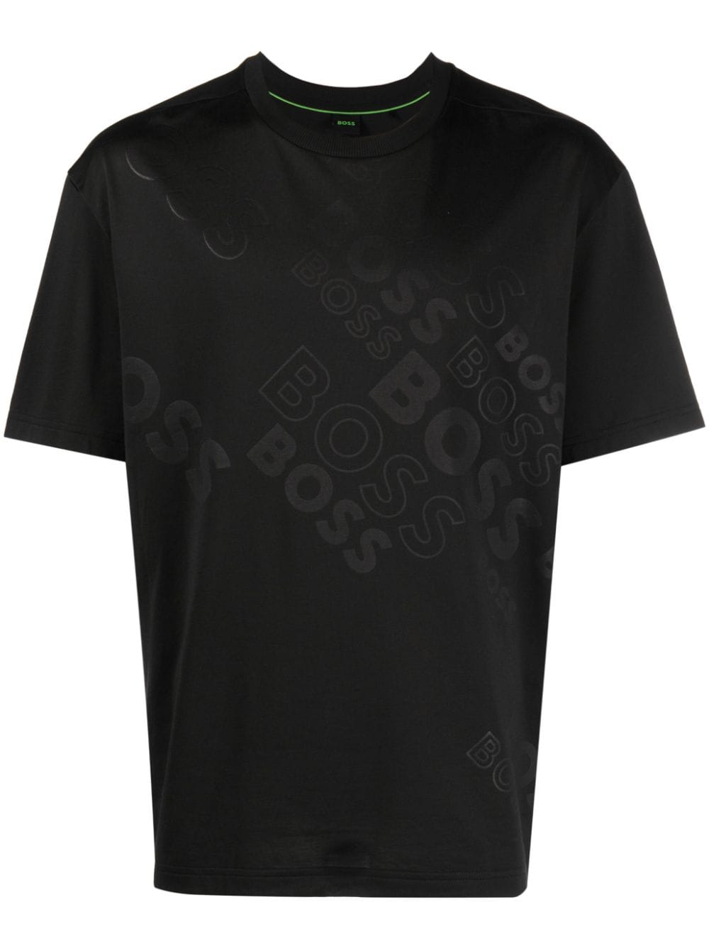 BOSS logo-print crew-neck T-shirt - Black von BOSS